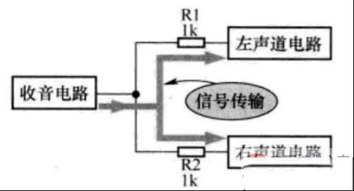 电阻交流信号电压供给电路示意图解析