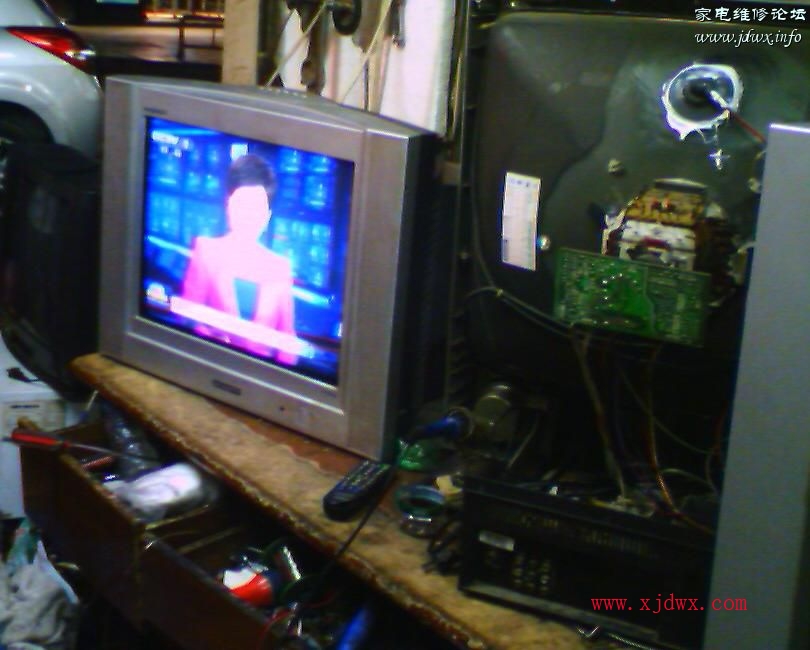 分享CW【创维】转修机21TM9000，开机后自动跳台！HD0401+STV2247H芯片