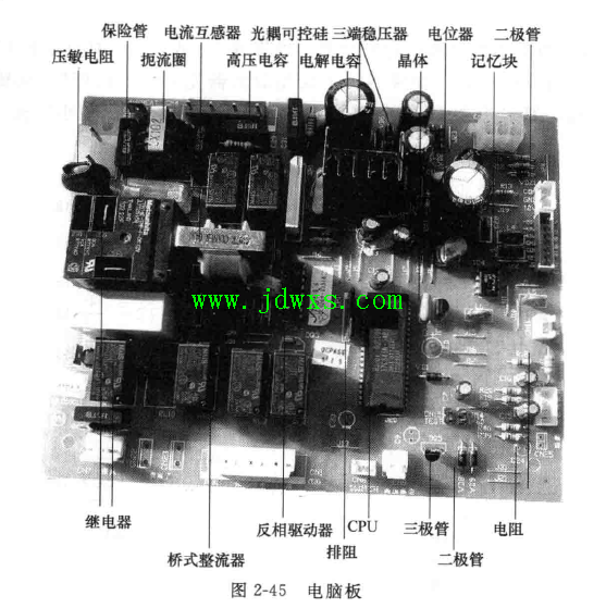 空调电脑板上的主器件图片