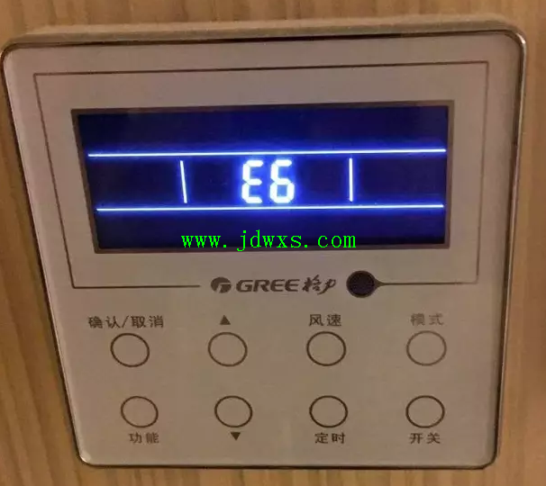 风管机线控器上显示“E6”故障怎么维修？