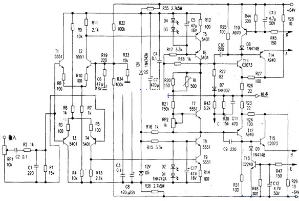 HENTR牌MPX500型定压功放★_图纸
