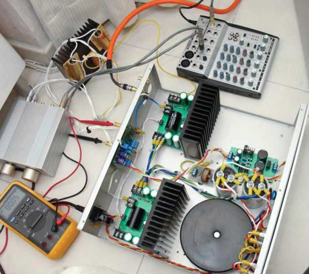 3片LM3886并联功放★_制作