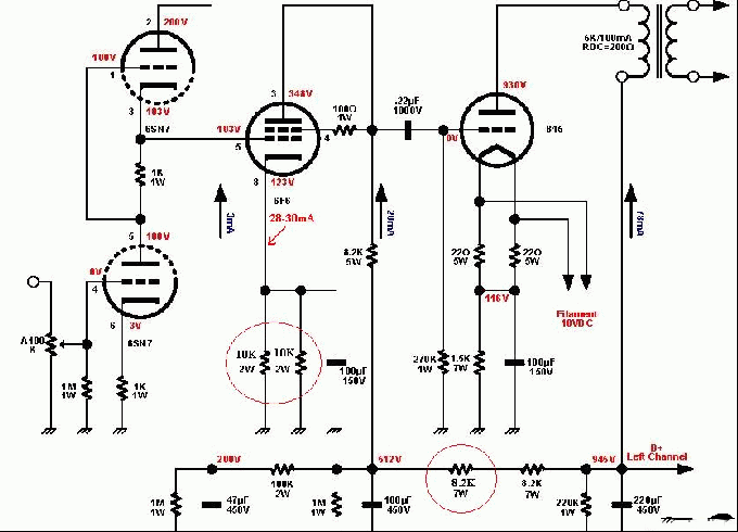 6sn7 6f6 845 制作的优质功放★_