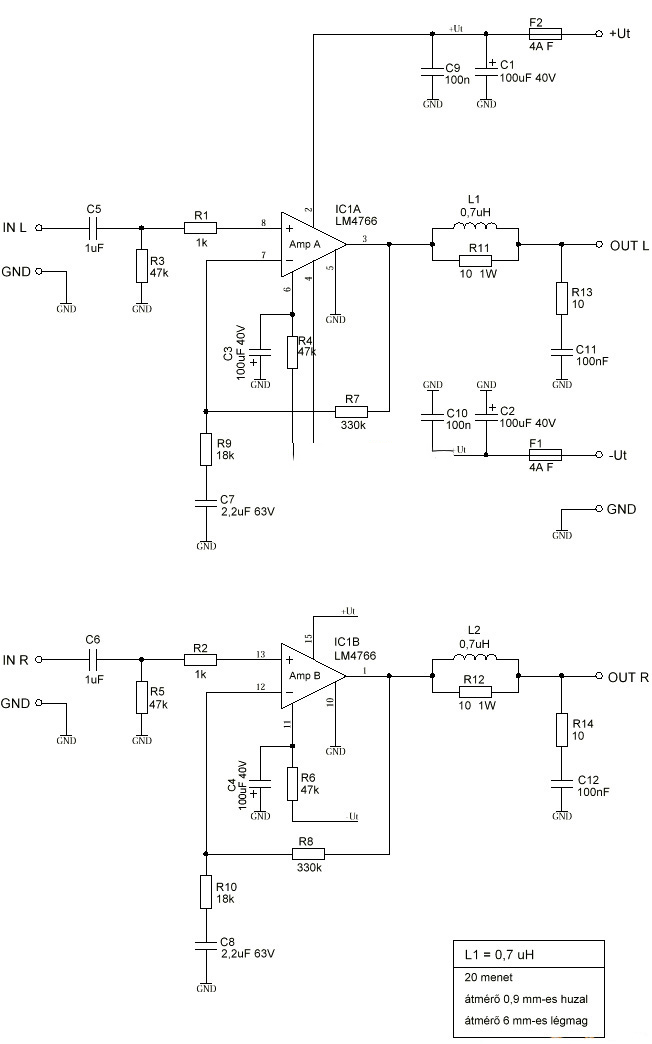 LM4766双声道功放★_图纸