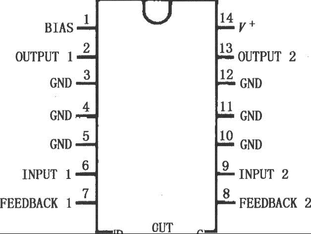 LM1877双路音频功率放大器