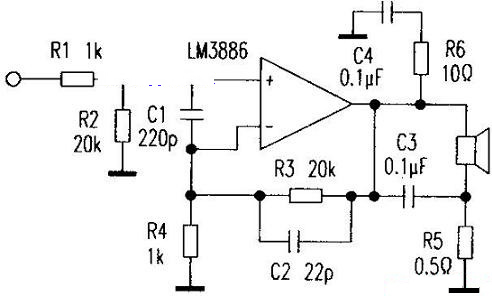 LM3886功放★_电路的改进