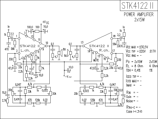 STK4122-2功放★_电路