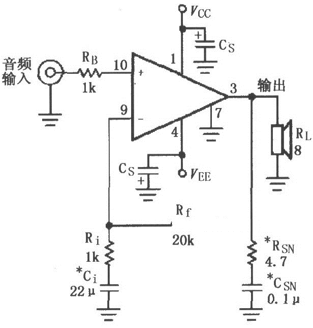 LM4700／4701双电源功放★_电路