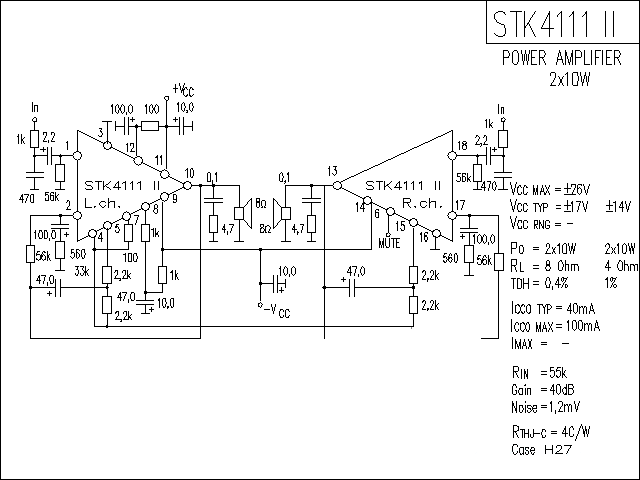 STK4111-2功放★_电路