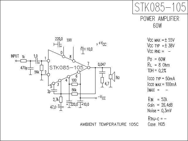 STK085-105功放★_电路