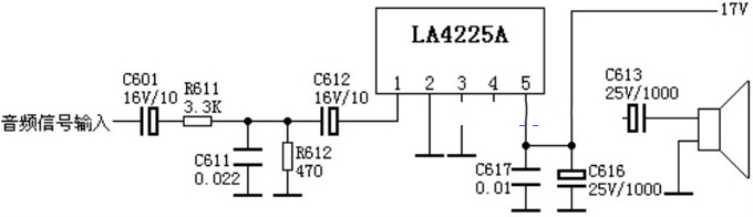 LA4225A应用电路功放★_电路图纸