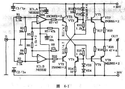 NE5532并联驱动的20W纯甲类功放★_
