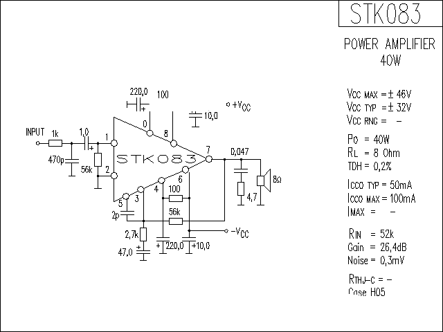 STK083功放★_电路