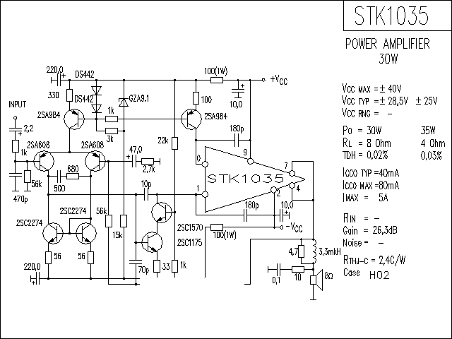 STK1035功放★_电路