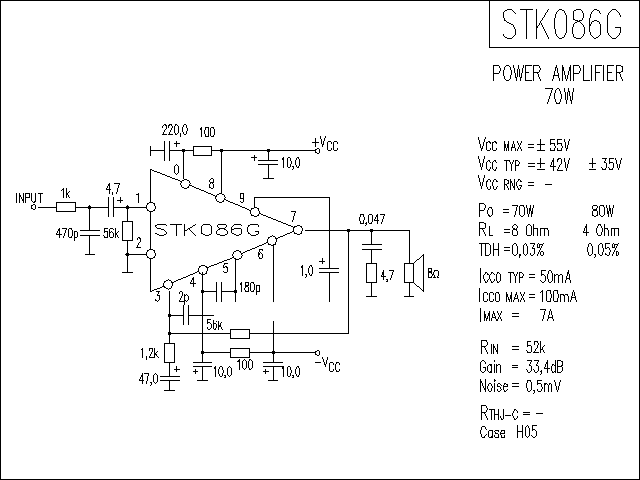 STK086G功放★_电路