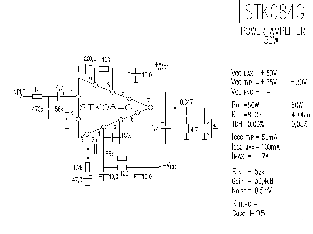 STK084G功放★_电路