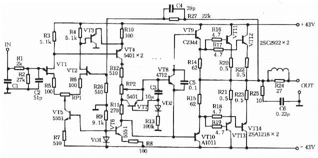 制作动态偏压80W甲类功放★_