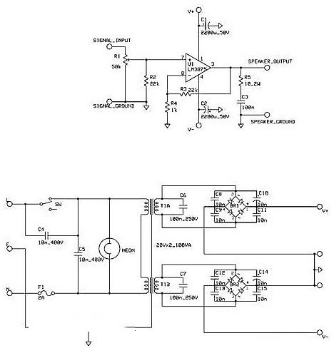 LM3875稳压电源型功放★_制作