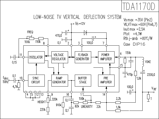 TDA1170N功放★_电路