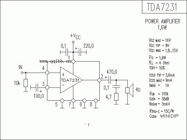 TDA7231功放★_电路