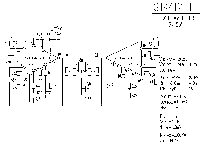 STK4121-2功放★_电路