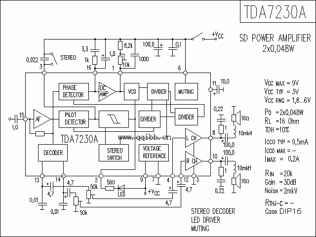 TDA7230A功放★_电路