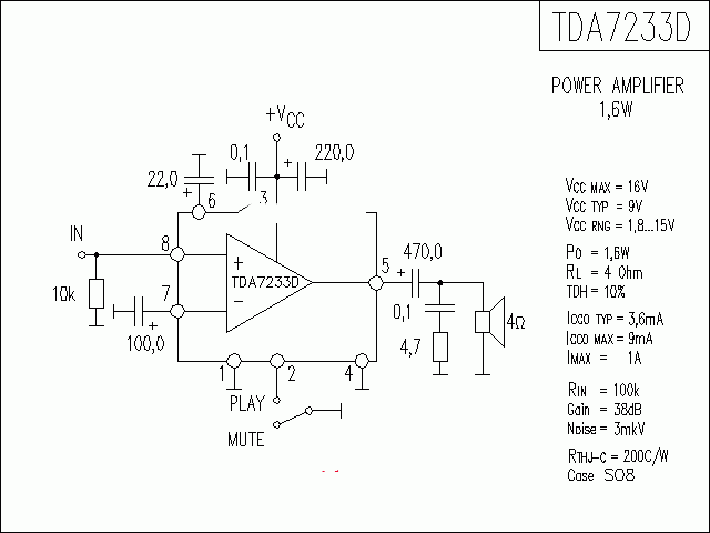 TDA7233D功放★_电路