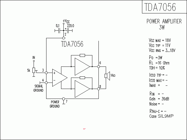 TDA7056功放★_电路