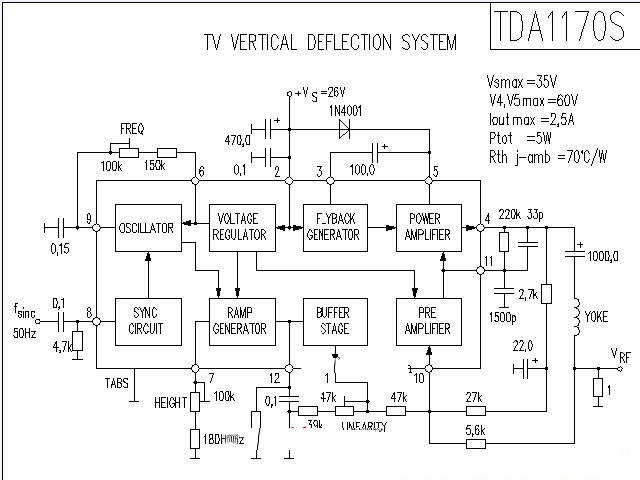 TDA1170S功放★_电路