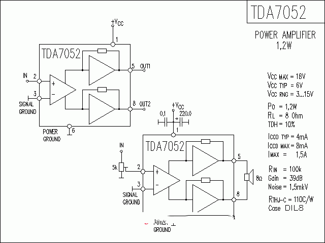 TDA7052功放★_电路