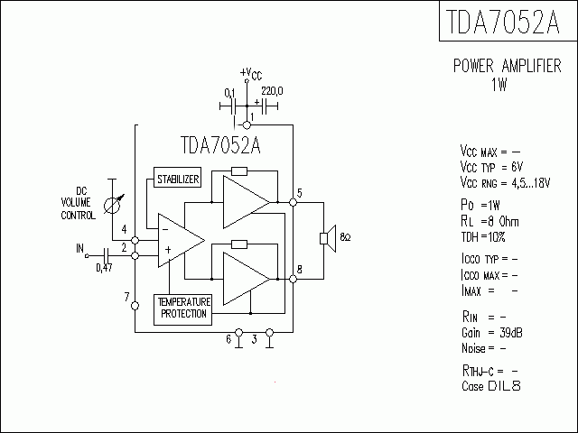 TDA7052A功放★_电路