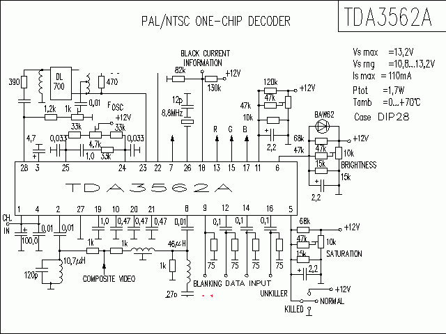TDA3562A功放★_电路