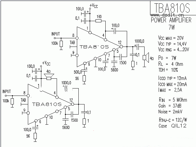 TBA810S功放★_电路