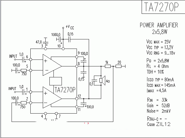 TA7270P功放★_电路