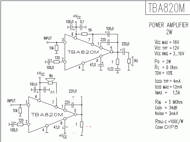 TBA820M功放★_电路