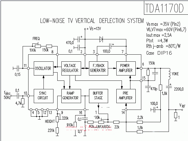 TDA1170D功放★_电路