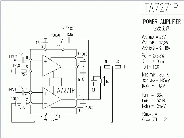 TA7271P功放★_电路