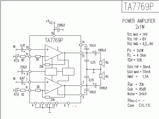 TA7769P功放★_电路