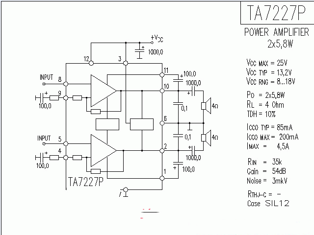 TA7227P功放★_电路
