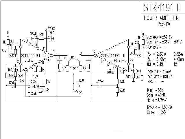 STK4191-2功放★_电路