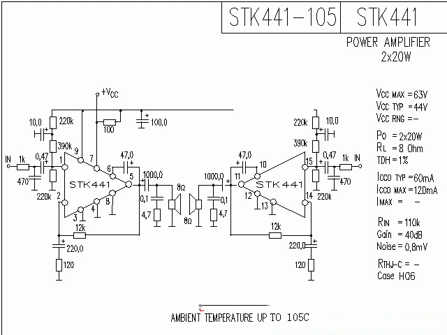 STK441功放★_电路