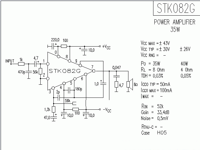 STK082G功放★_电路