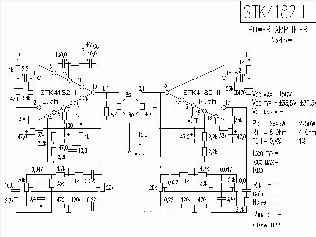 STK4182-2功放★_电路