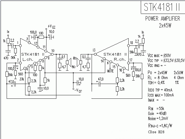 STK4181-2功放★_电路