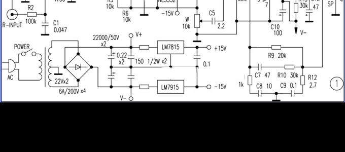 集成电路LM3886制作的超低音放大器
