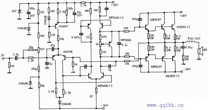 先锋M22K功放★_电路