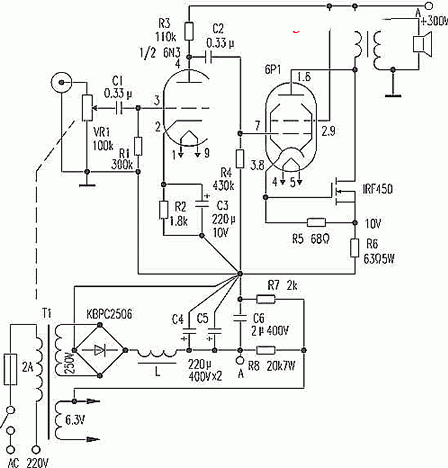１８Ｗ胆场输出甲类功放★_