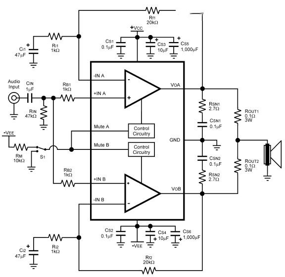 LM4780功放★_电路原理图