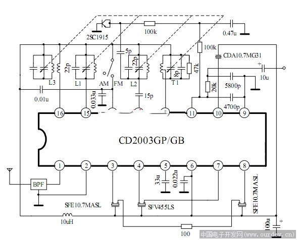 万利达DVD 功放电路图纸