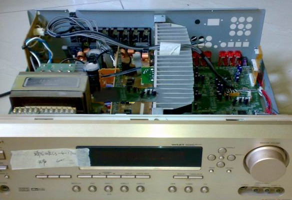 安桥TX-SR502功放输出没有声音又一列